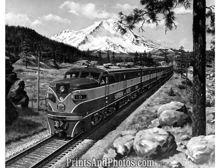 Southern Pacific Train Sketch  19730