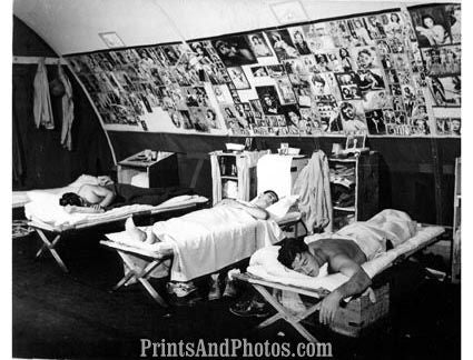 WWII  Army Troops Bunk Pinup Wall 2018