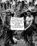 WWII  Marines Salute Coast Guard 2033