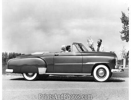 1951 Chevy Convertible Auto  2097 - Prints and Photos