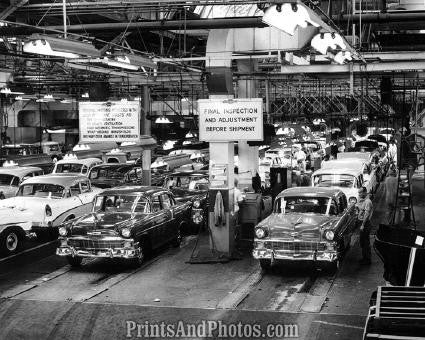 1956 Chevy GM Assembly Final Inspection 2136 - Prints and Photos