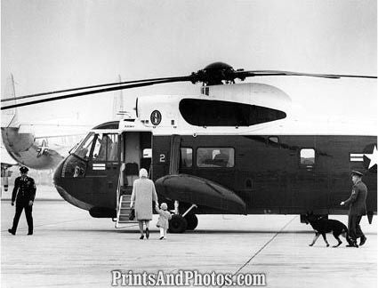 Jackie Kennedy & John Jr Helicopter 2267