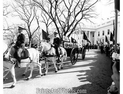 Kennedy Funeral Carriage Departs  2287
