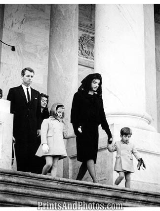 Kennedy Funeral Jackie Kids Bobby  2293