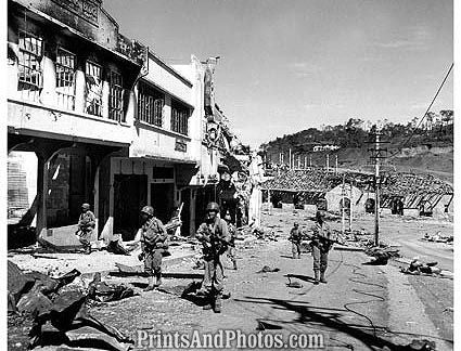 WW II US ARMY Philippines Village  2356