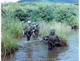 Vietnam Soldiers Cross River An Ke  2485