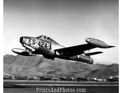 AIR FORCE F84 Thunder Jet WW II PLANE 2577