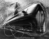 US Navy PRINT Nautilus Submarine 2662