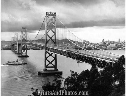 Oakland Bay Bridge 1951  Print 2850