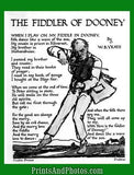 FIDDLER of DOONEY Irish Folk Print 2992
