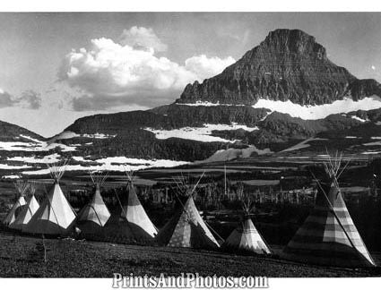 GLACIER Natl Park Indian Teepee  3054