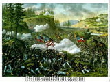 CIVIL WAR  Battle Chickamauga Print 3229