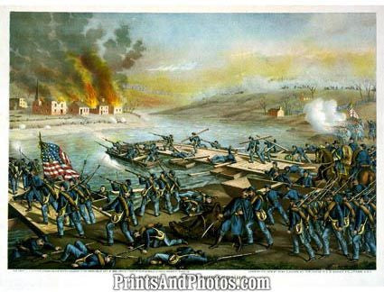 CIVIL WAR Battle Fredericksburg Army Print 3230
