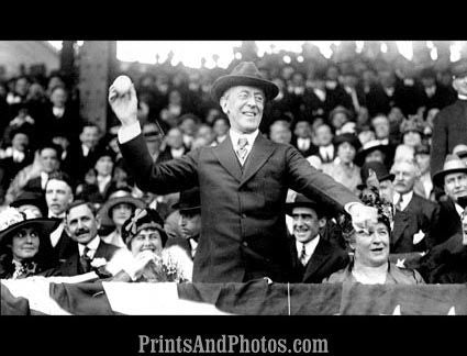 Woodrow Wilson Throws First Ball 3256