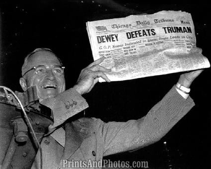 DEWEY Beats Truman Paper  3265