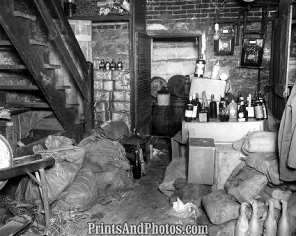 Prohibition Hidden Basement Booze 3550