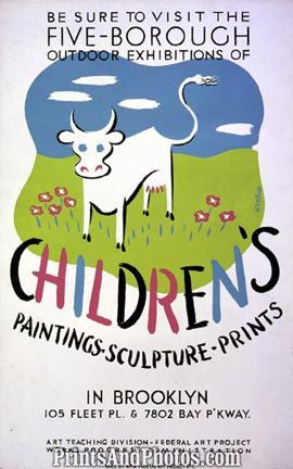 Exhibit of Children's Art Brooklyn Ad 3578
