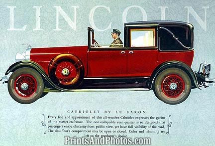 LINCOLN Cabriolet by Le Baron  3611