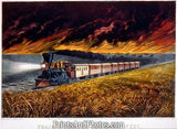 Prairie Fires Great West TRAIN  3629