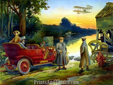 1900s Women in Automobile Color  3695 - Prints and Photos