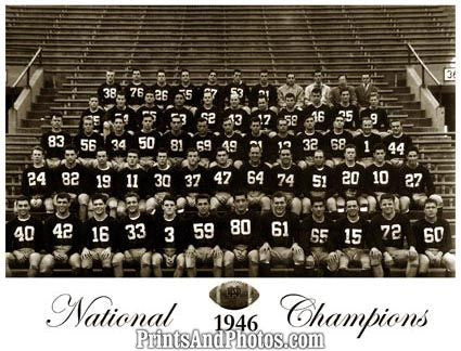 NOTRE DAME 1946 National Champions 3727