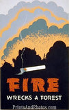 VINTAGE Forest Fire Ad 3760