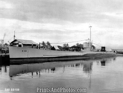 Submarine S48 SS159 at dock  4025