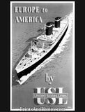 US Oceanliner Early Adv  Print  4436
