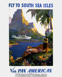 Pan American Plane Adv  Print 4439