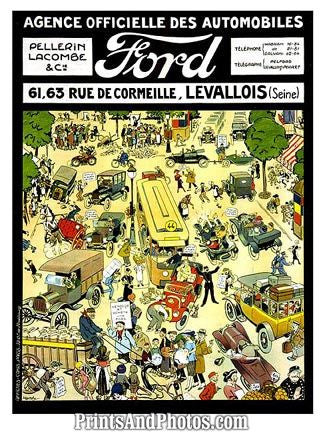 Early Ford Motor Company French Ad  4443