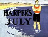 Harpers July Beach Cover 4449
