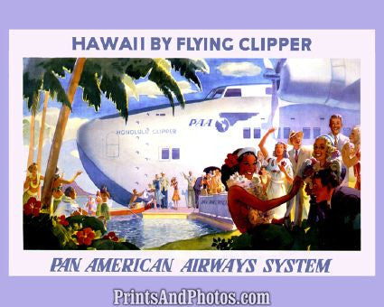Pan American Airways Hawaii Adv.  4450