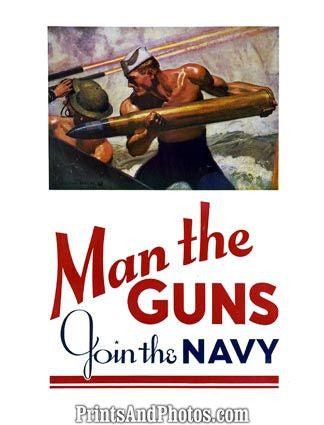 Man The Guns Join The Navy  4464