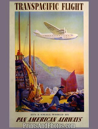 Pan Am Transpacific Flight Ad 4500