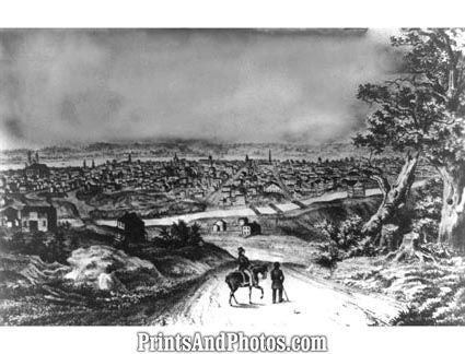 Cincinnati OHIO in 1841 Print  4573