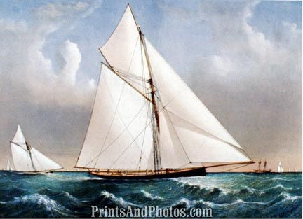 Cutter Genesta Beautiful Sailing  4583