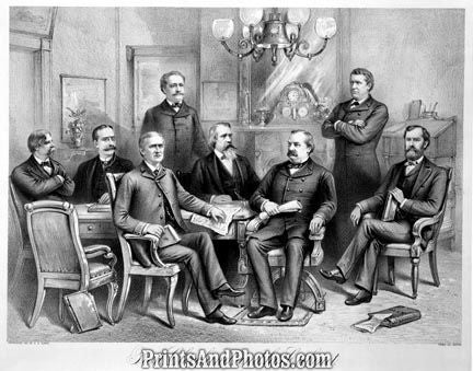 President Cleveland  & Cabinet  4673