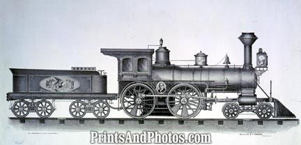 Railroad Engine Early Train  4724