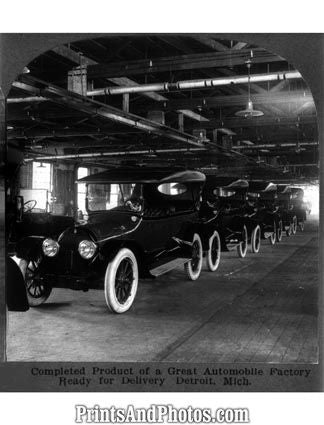 Early Automobile Factory Detroit  4798