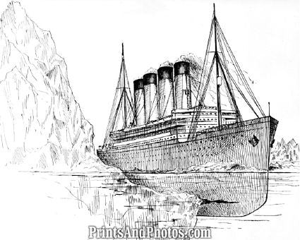 Titanic Iceberg Gash  Print 4856