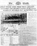 Titanic Sinks Headline  4931