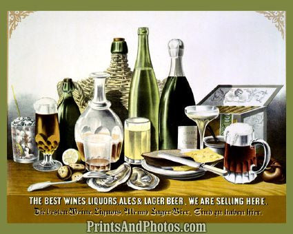 Wine Liquor Ale Vintage Ad 4969