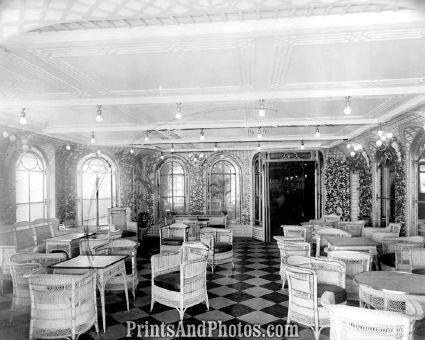 The TITANIC Caf Interior  4990 - Prints and Photos