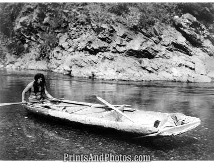Yurok Canoe on Trinity River  5190