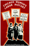 Chicago Womens Labor History Print  5234