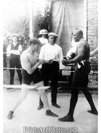 Boxers Marty Cutler & Jack Johnson 5401