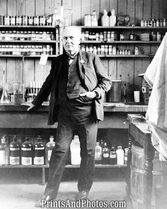 Thomas Alva Edison In Lab  5457