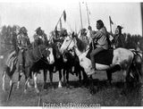 Crow Indians In Full Regalia  5669