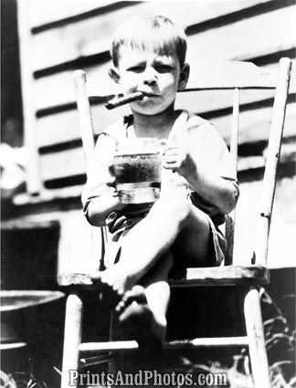 Kid with Cigar & Beer  5710