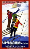 Chemins De Fer Du Midi SKIING Print 6007